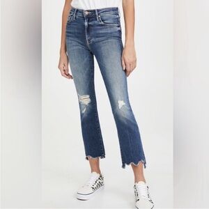 Women's Blue Distressed Jeans